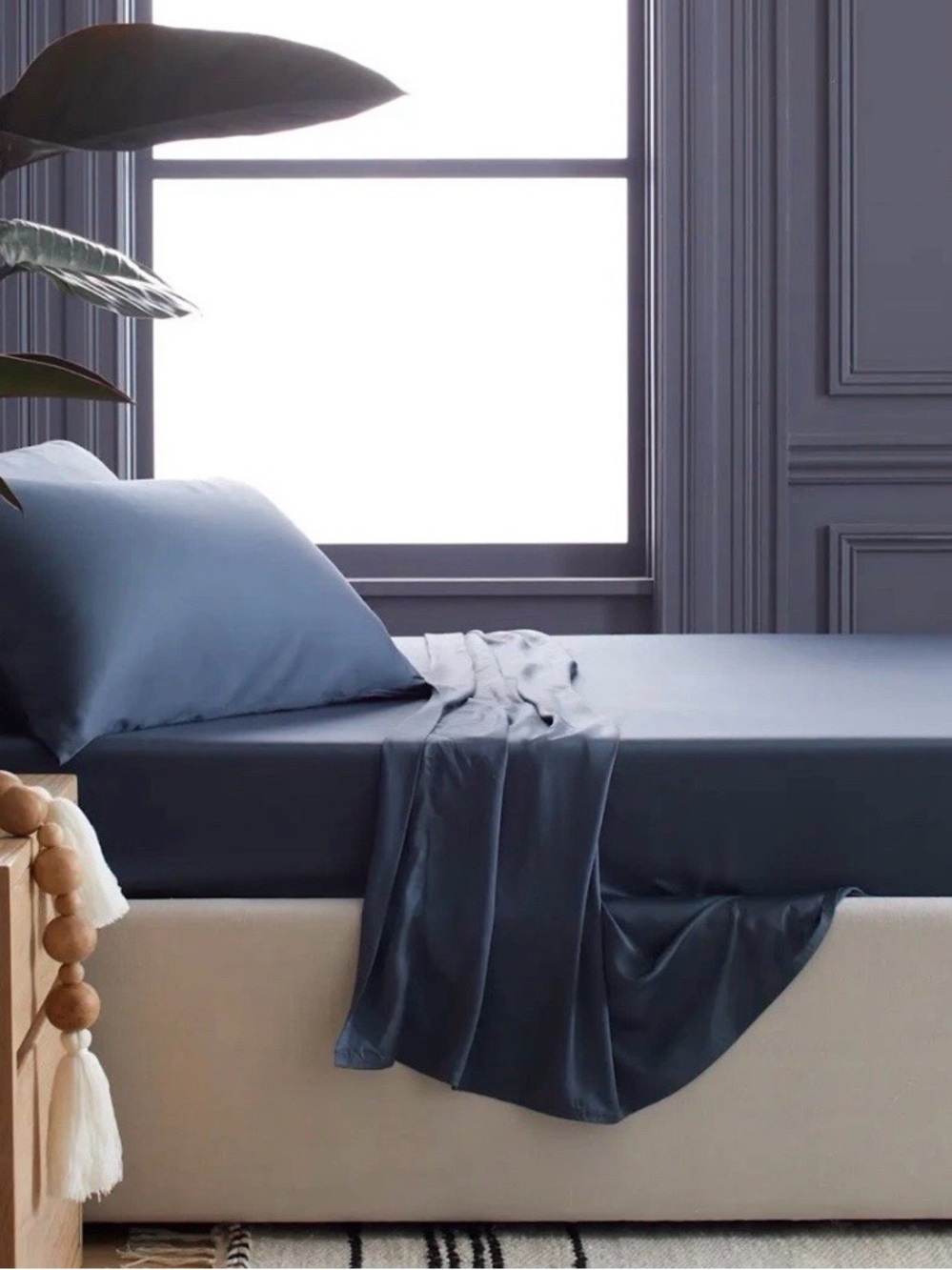 Quince Bamboo 4 Piece Sheet Set, King (Nightfall)